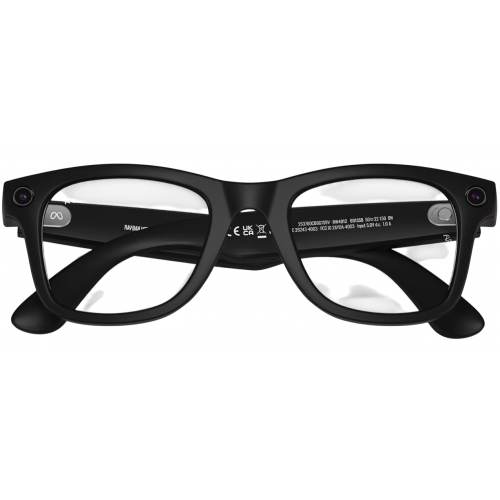 Умные очки Ray-Ban Meta* Wayfarer Gen 2 Matte Black, Прозрачные линзы для компьютера Clear Blue-Violet (RW4012), размер L